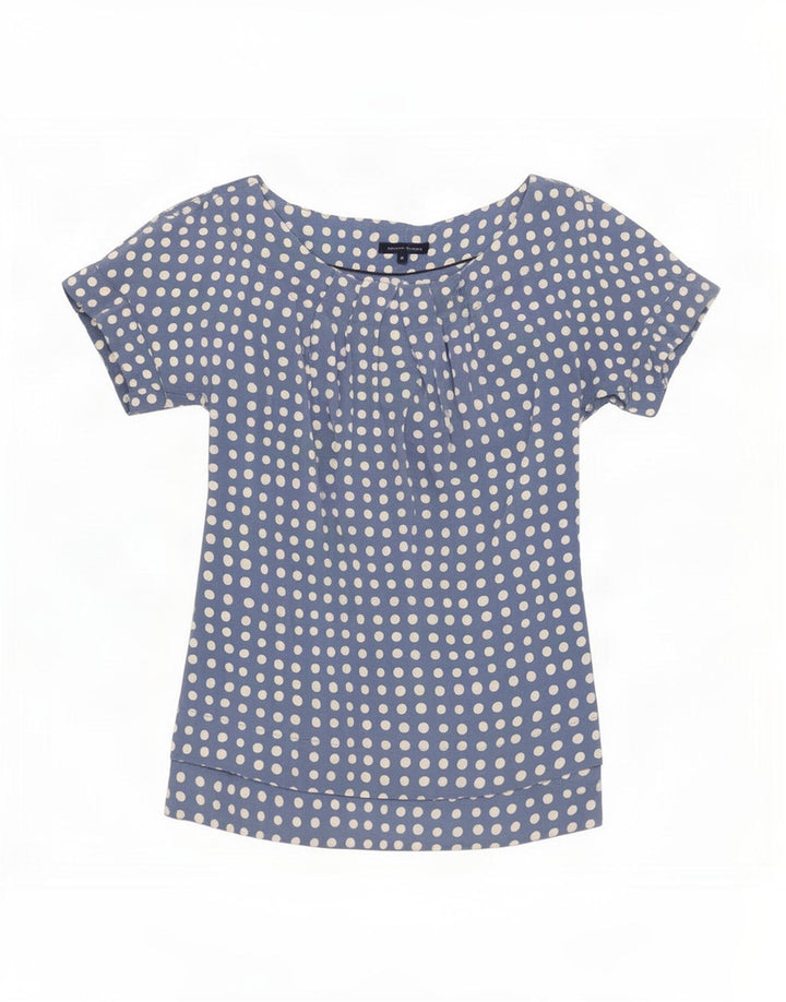 Женская блузка Tommy Hilfiger Top US 8, средний синий шелк в горошек