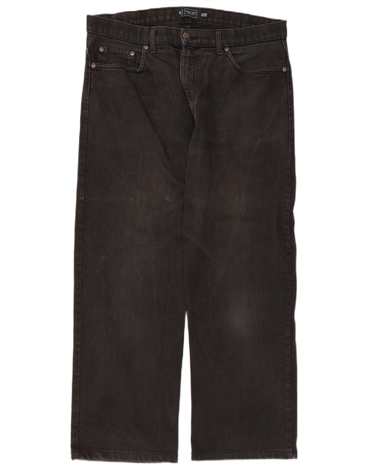 Мужские прямые джинсы Marks & Spencer W36 L27, черный хлопок