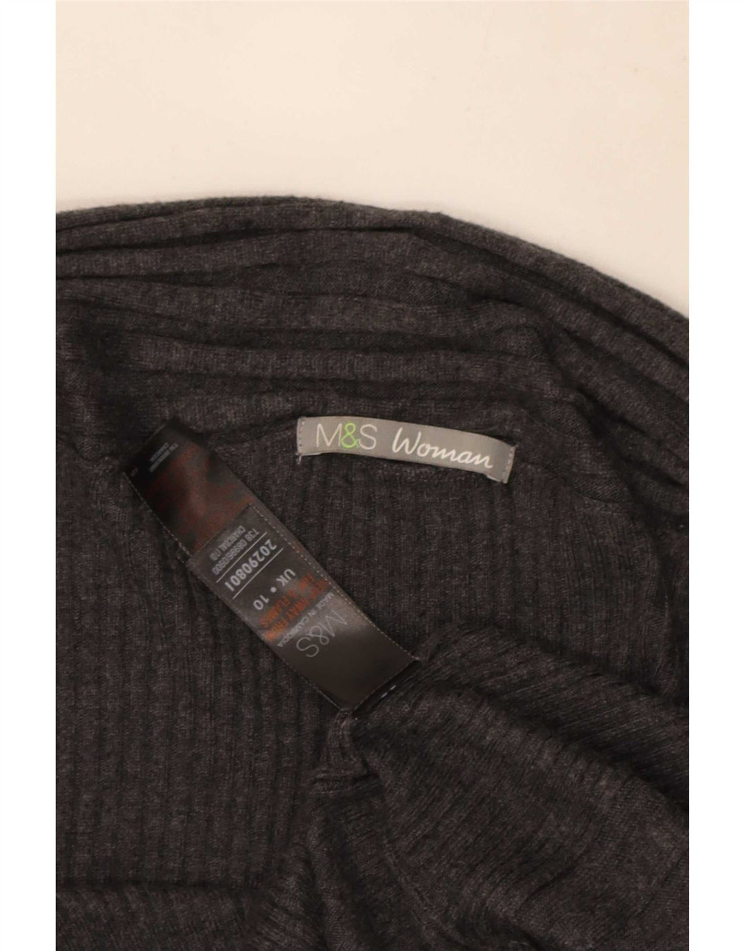 Женский асимметричный кардиган Marks & Spencer UK 10, маленький серый