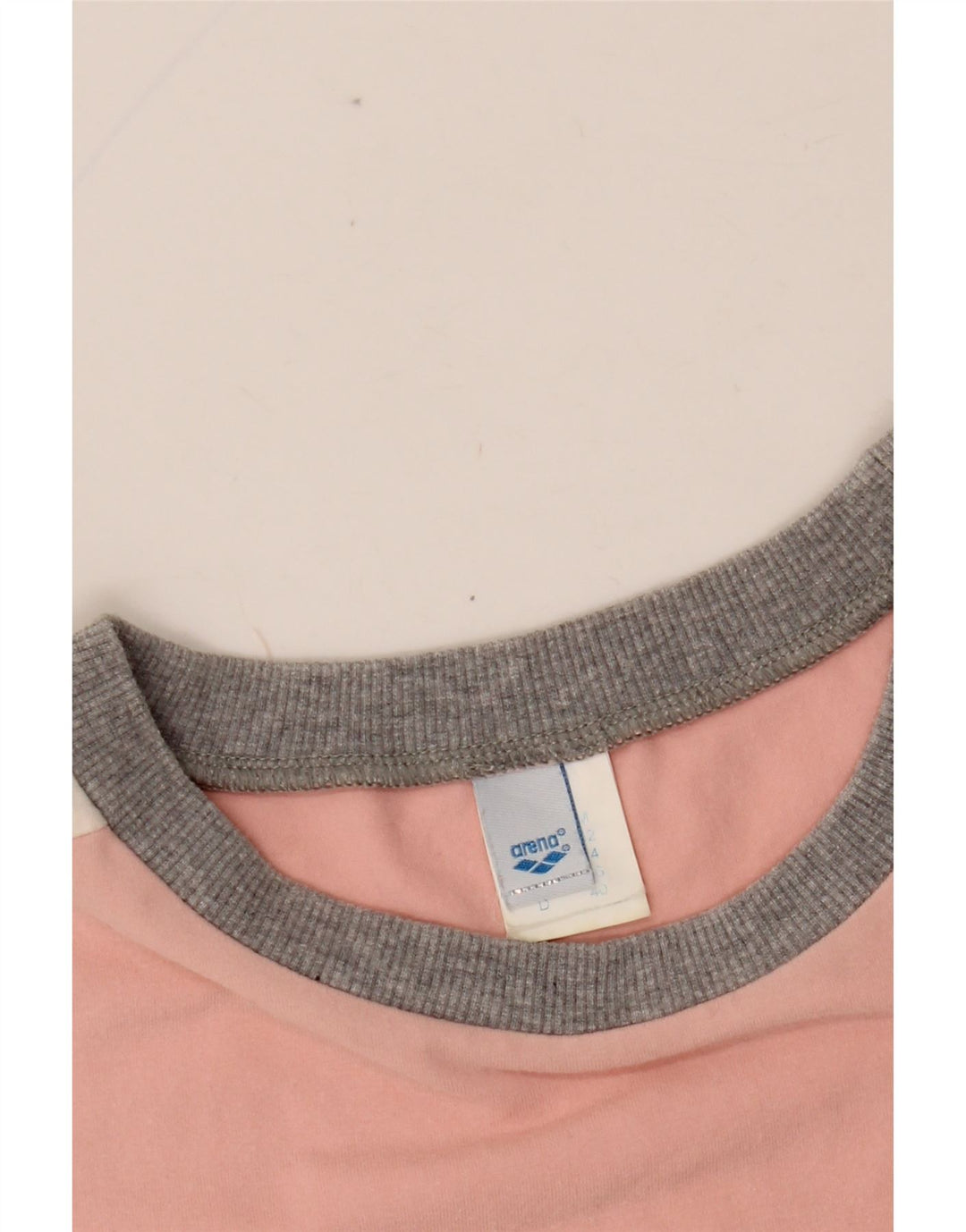 Женская укороченная футболка с графическим рисунком ARENA, хлопковый топ UK 14, средний розовый цвет с цветными блоками