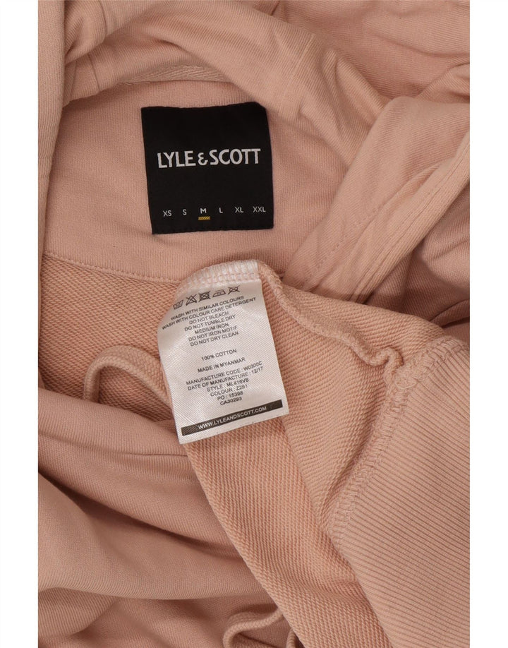 Мужской джемпер с капюшоном Lyle & Scott, хлопковый цвет среднего розового цвета