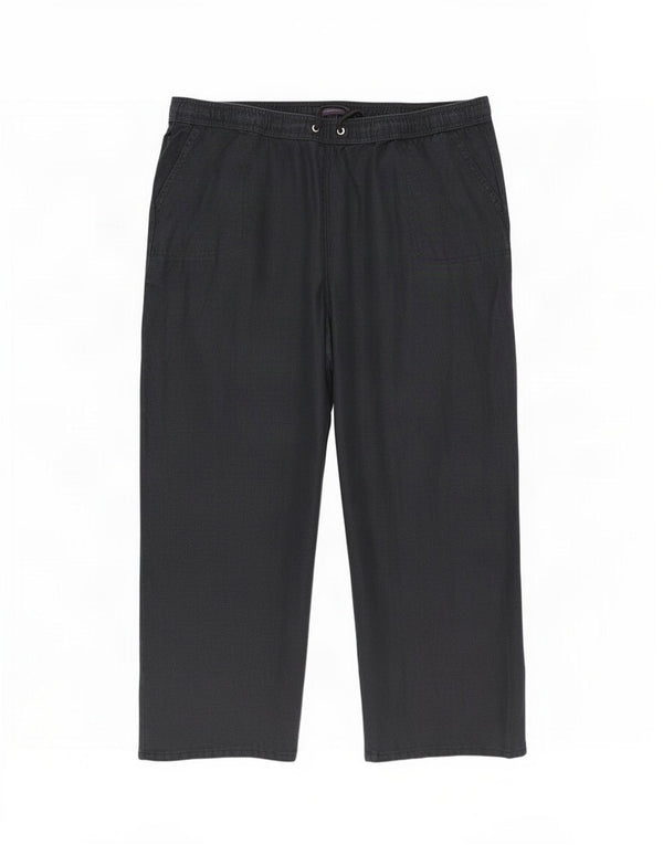 Женские широкие брюки чинос Marks & Spencer UK 22 3XL W42 L30 черные