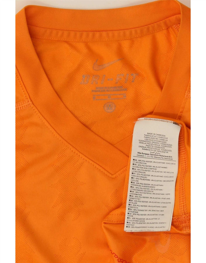 Мужская футболка Nike Top Medium Orange из полиэстера с узором пейсли
