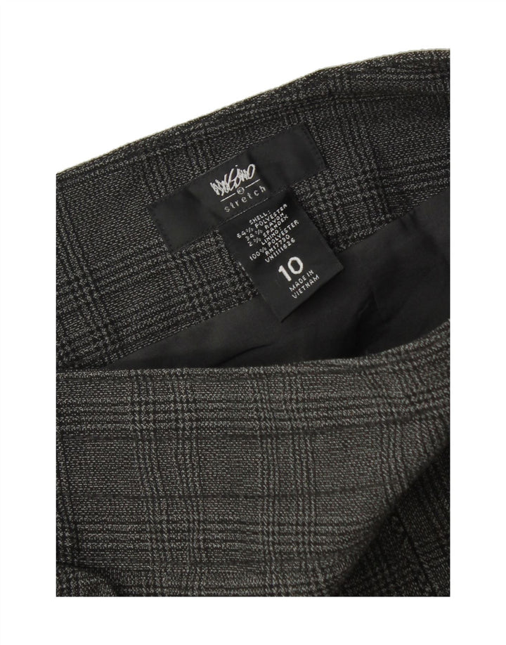 MOSSIMO Womens Stretch Straight Skirt US 10 Large W30 Grey Check Polyester Vintage Mossimo and Second-Hand Mossimo from Messina Hembry 