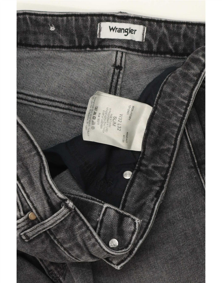 Мужские узкие джинсы Wrangler W32 L32, серый хлопок