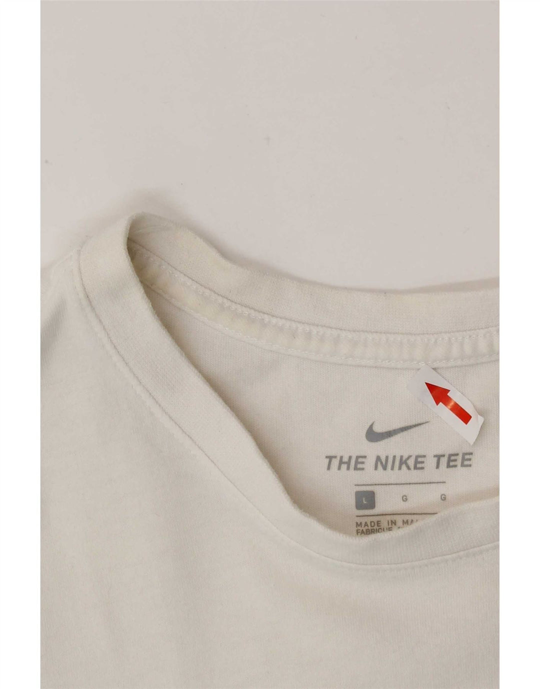 Мужская футболка Nike, большой белый хлопок
