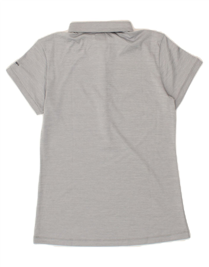 COLUMBIA Womens Polo Shirt UK 10 Small Grey Vintage Columbia and Second-Hand Columbia from Messina Hembry 