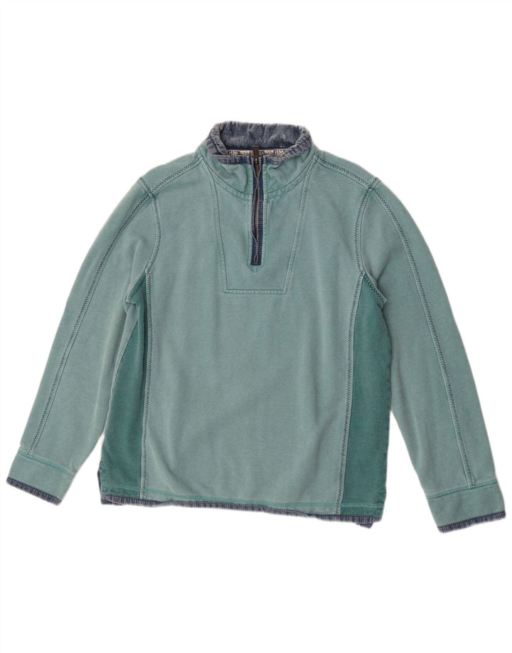 Мужской джемпер Fat Face The Airlie Sweatshirt, средний зеленый с цветными блоками