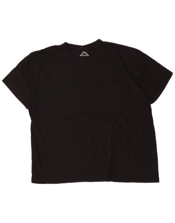 Мужская футболка с рисунком Kappa Top 4XL, черный хлопок