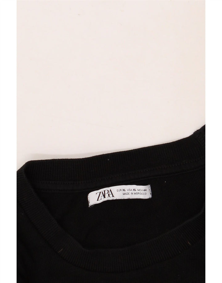 Мужская футболка ZARA XL, черная