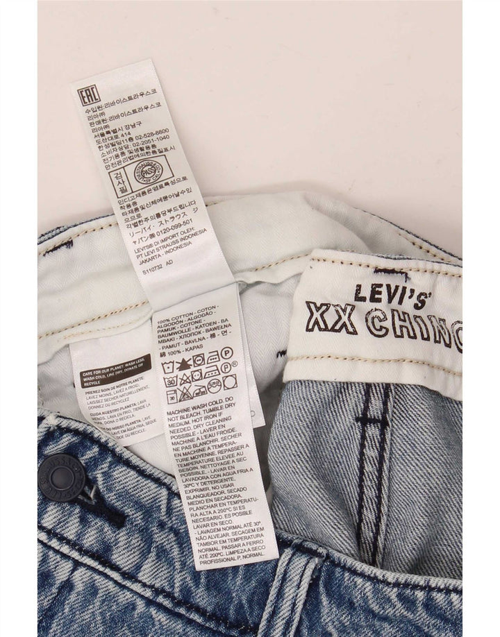 Женские джинсовые шорты чинос Levi's W34, большие синие, хлопок