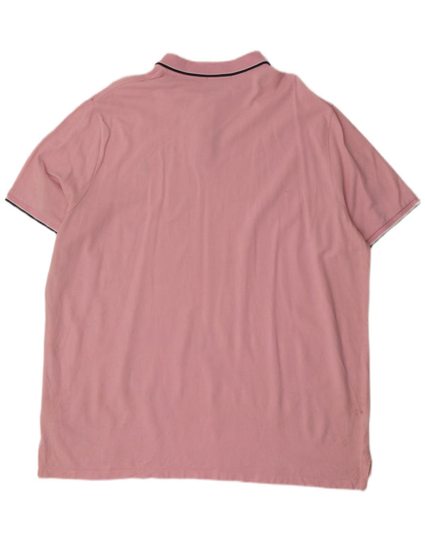 Мужская рубашка классического кроя Polo Ralph Lauren 2XL из хлопка в розовую полоску