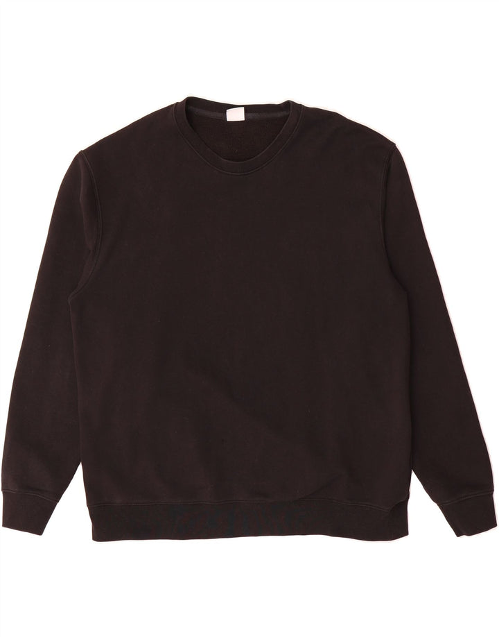 ZARA Mens Sweatshirt Jumper XL Black Cotton Vintage Zara and Second-Hand Zara from Messina Hembry 