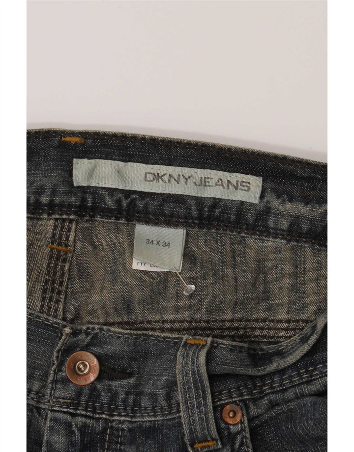 Мужские прямые джинсы Dkny W34 L34 синие, хлопок