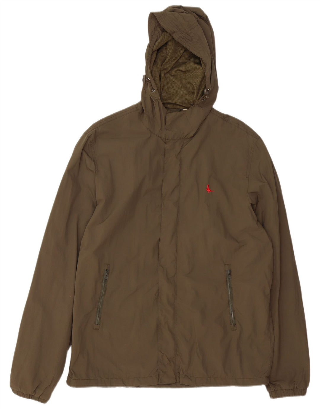 Мужская дождевик с капюшоном JACK WILLS UK 40, большой нейлон цвета хаки