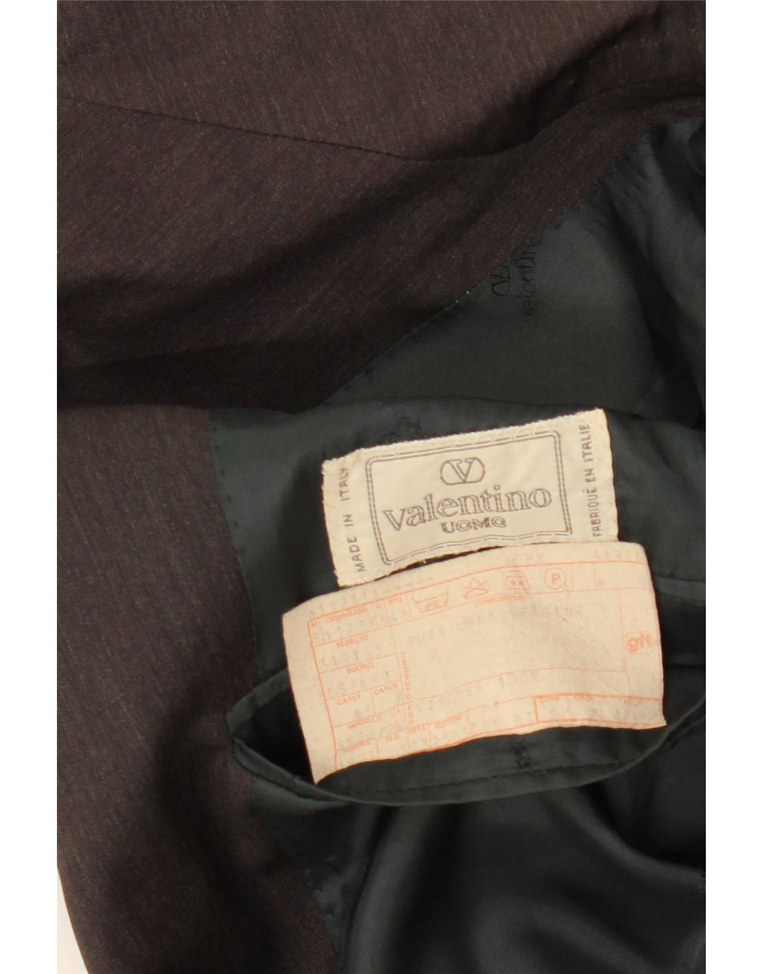 VALENTINO Мужской пиджак на 2 пуговицах IT 46, маленький серый из натуральной шерсти