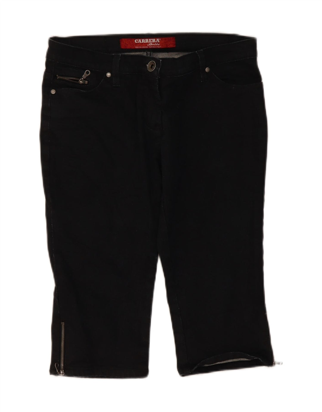 CARRERA Womens VERONA Denim Shorts W31 Medium Black Cotton Vintage Carrera and Second-Hand Carrera from Messina Hembry 