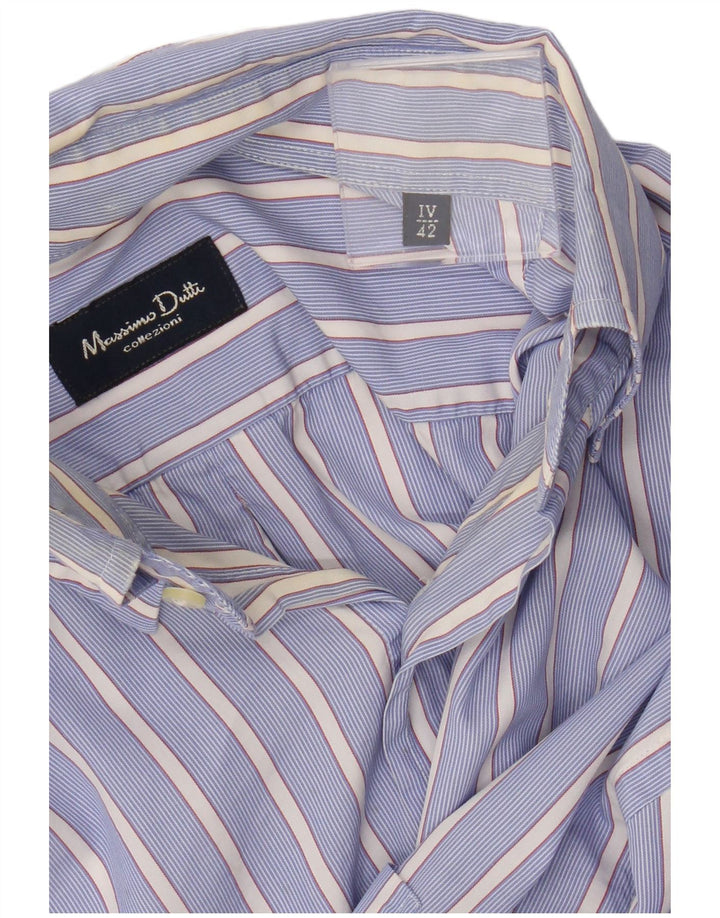 Мужская рубашка Massimo Dutti EU 42, большая синяя полоска