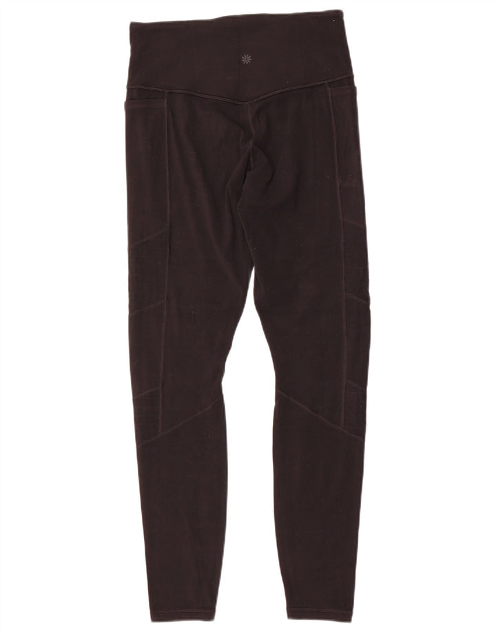 Женские леггинсы ATHLETA UK 10, маленькие, черные, нейлоновые