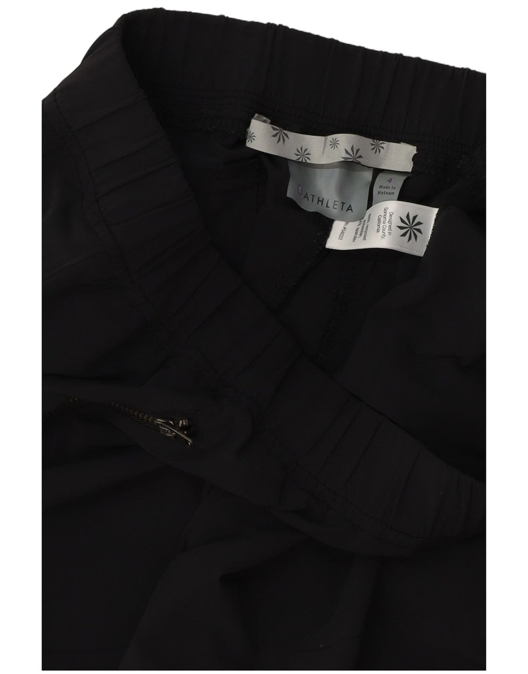 Женские узкие повседневные брюки ATHLETA, размер США 4, маленький W28 L28, черный полиэстер