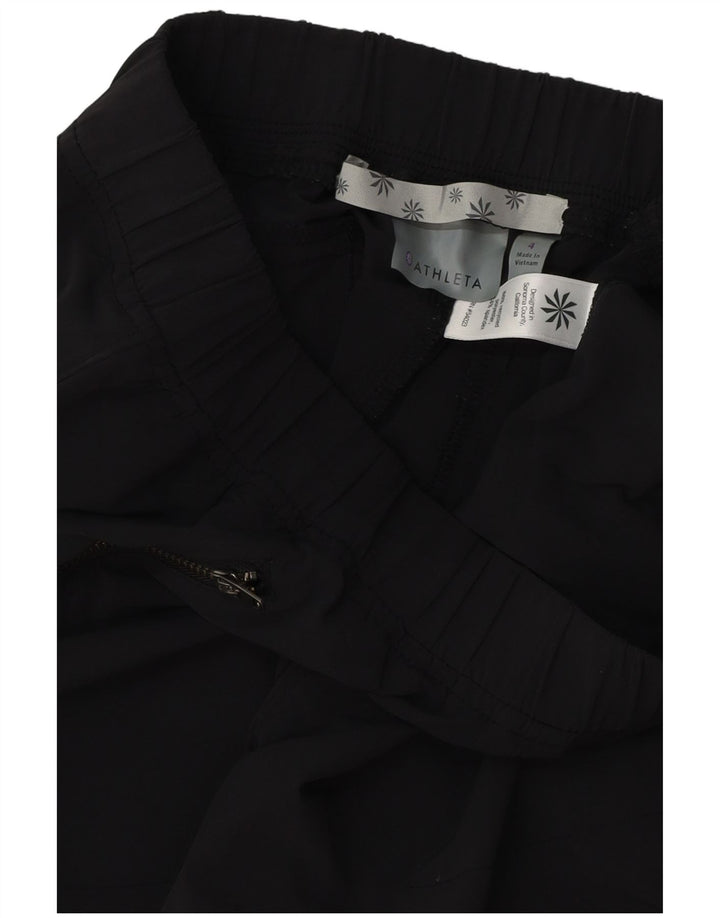 Женские узкие повседневные брюки ATHLETA, размер США 4, маленький W28 L28, черный полиэстер