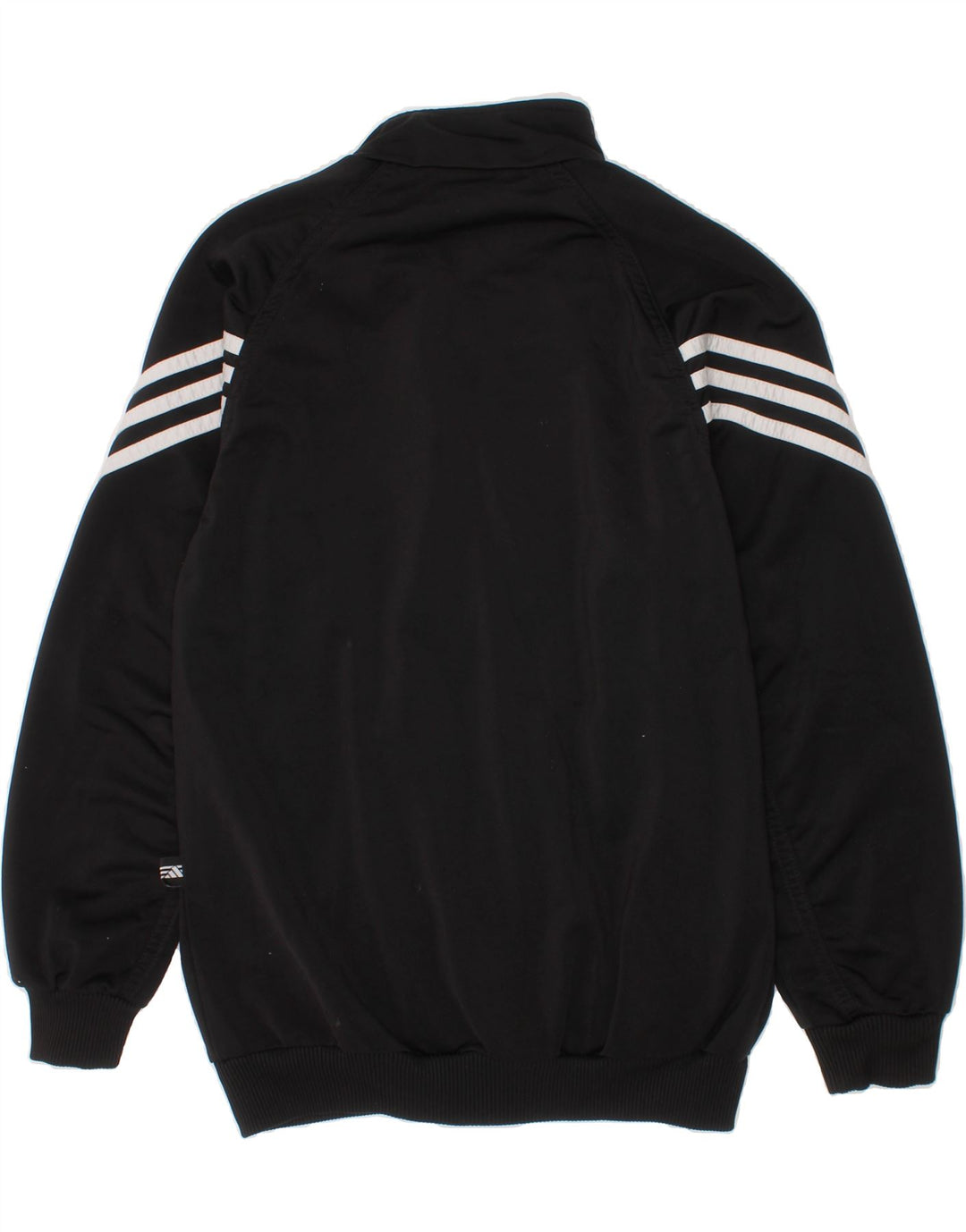 ADIDAS Boys Tracksuit Top Jacket 9-10 Years Black Polyester Sports Vintage Adidas and Second-Hand Adidas from Messina Hembry 