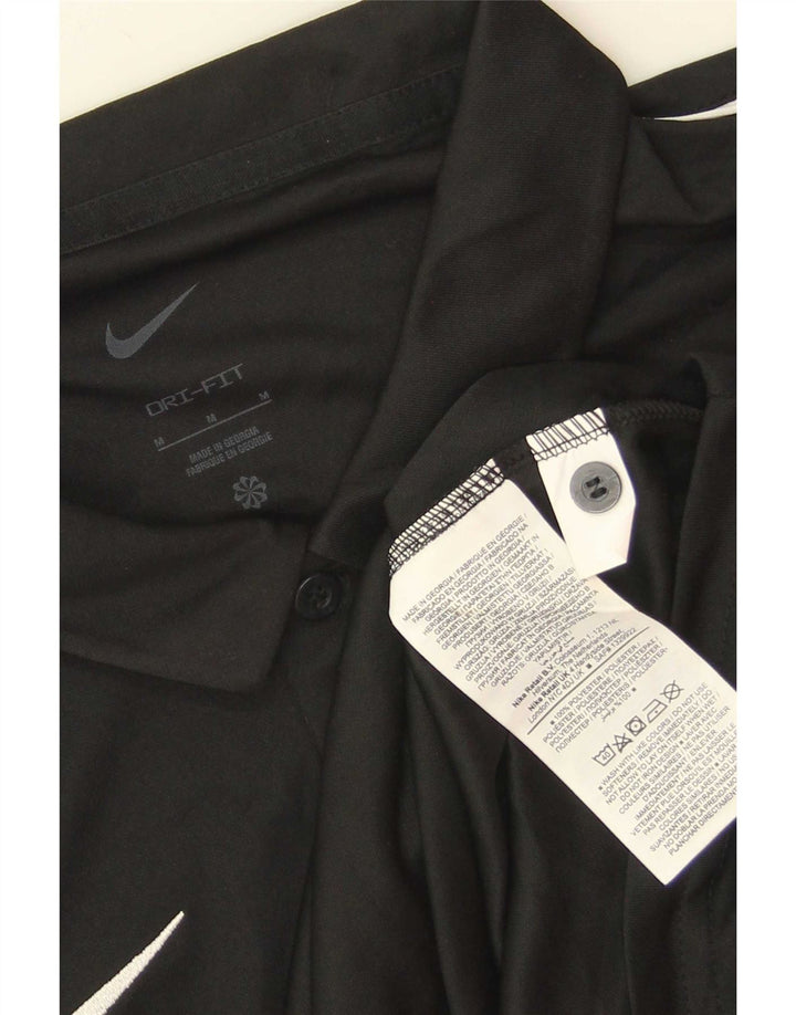 Мужская рубашка-поло Nike Dri Fit, средний черный полиэстер