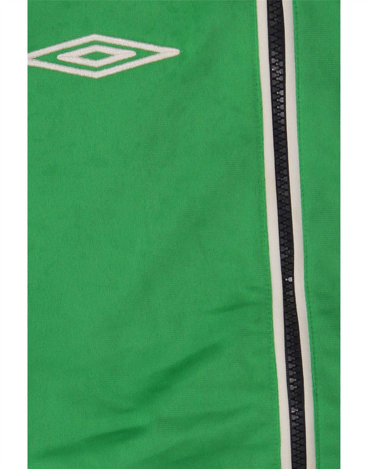 Umbro Мужской спортивный костюм с графическим рисунком, верхняя куртка, средний зеленый полиэстер с цветными блоками