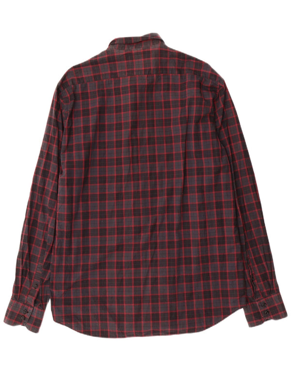 Мужская рубашка Conte of Florence 2XL, хлопок в красную клетку
