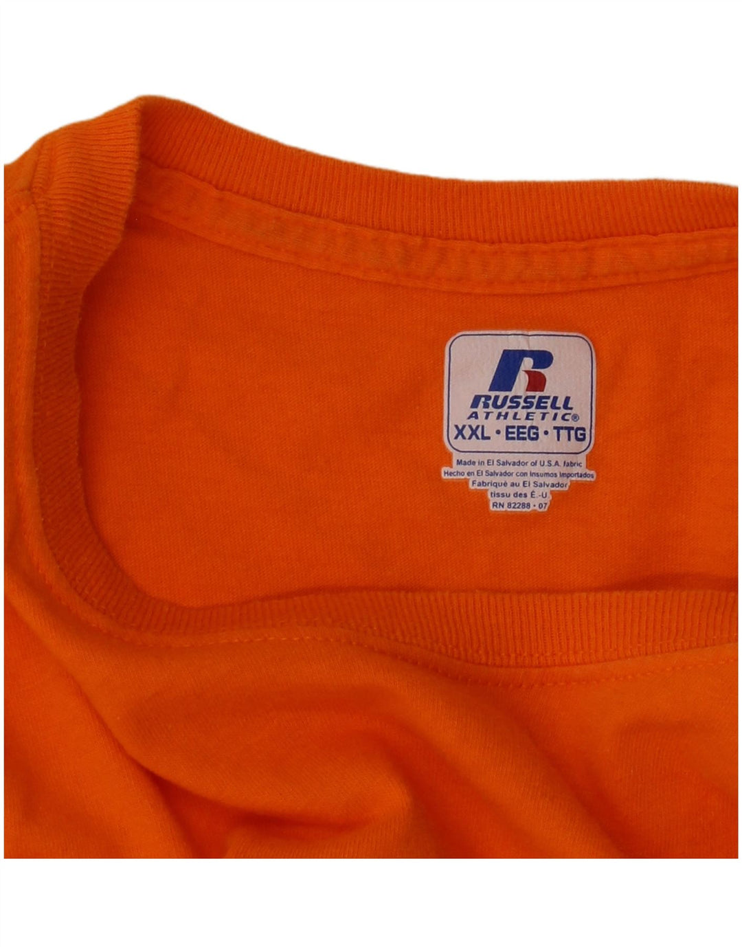 Мужская футболка Russell Athletic 2XL оранжевая