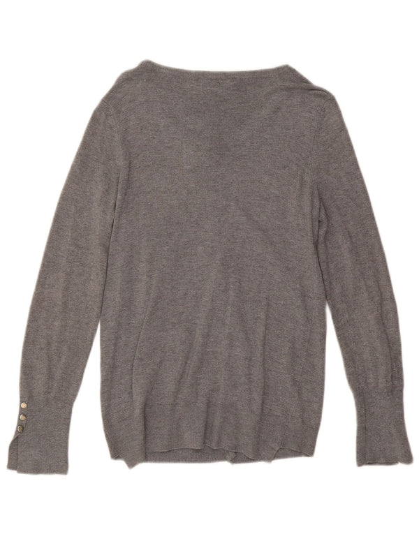 Женский кардиган Zara UK 14, большой серый цвет