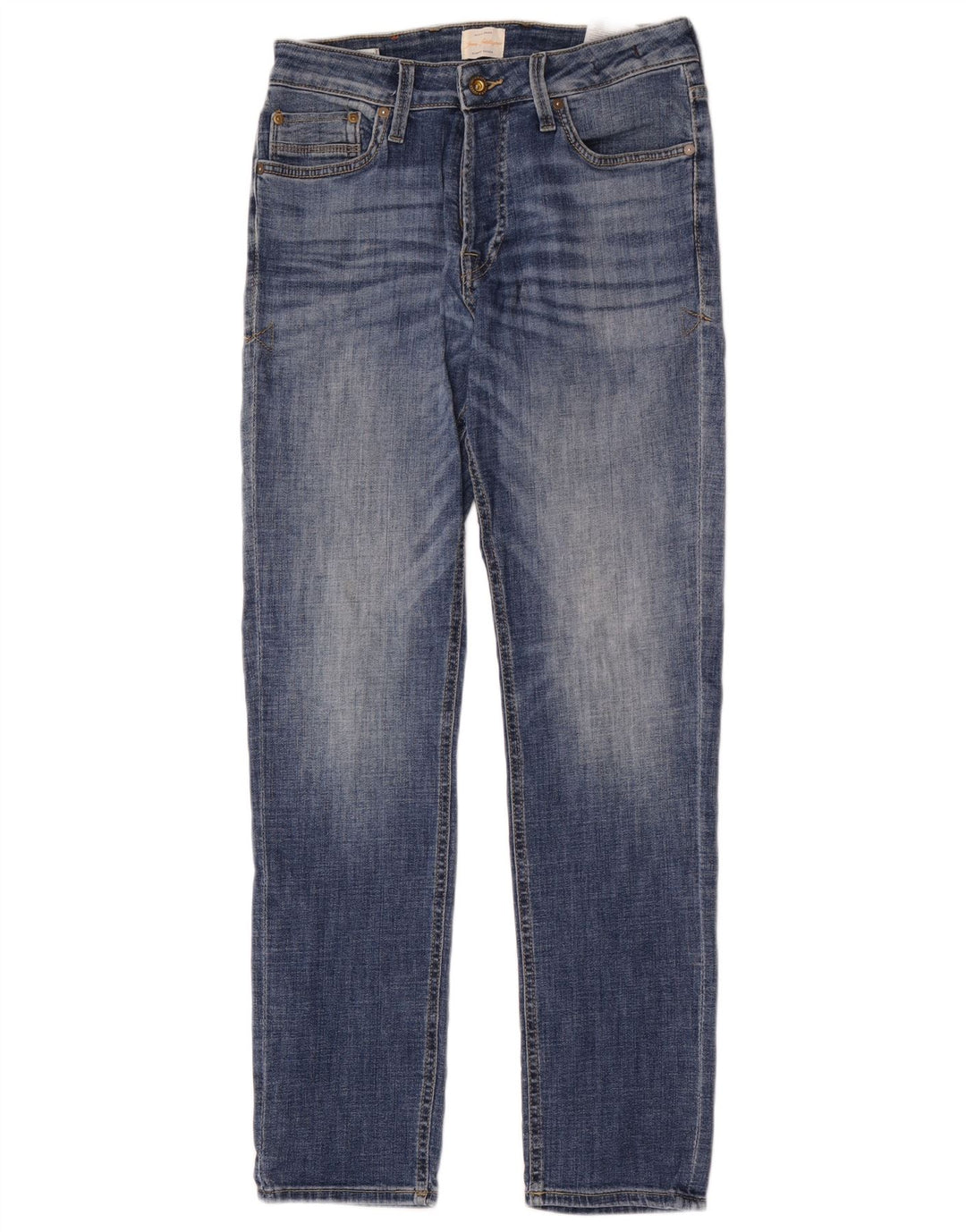 Мужские узкие джинсы Jack & Jones W29 L32 синие, хлопок