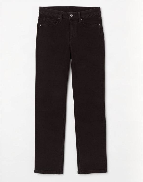Женские прямые джинсы Marks & Spencer Sienna UK 12, средние W28 L28, черные