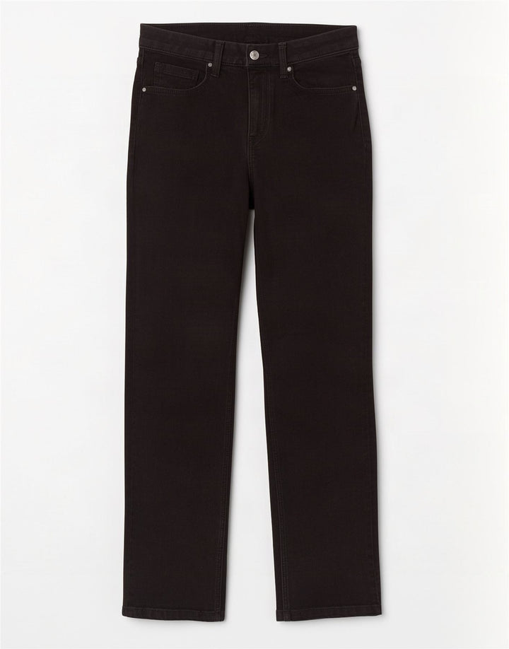 Женские прямые джинсы Marks & Spencer Sienna UK 12, средние W28 L28, черные