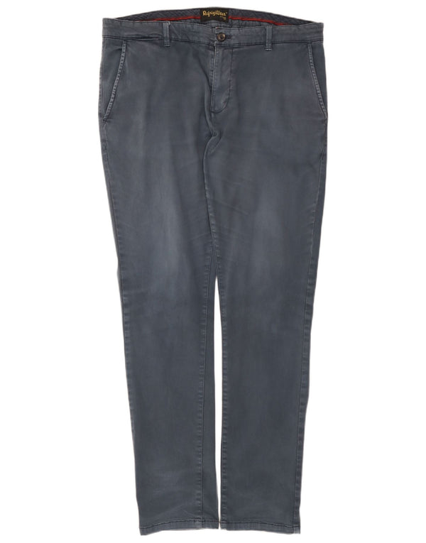 Refrigiwear Мужские узкие брюки-чинос IT 52 XL W36 L32 Темно-синий хлопок