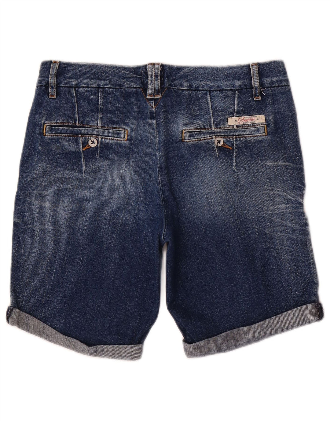 Женские джинсовые шорты Tommy Hilfiger W28, средний синий хлопок