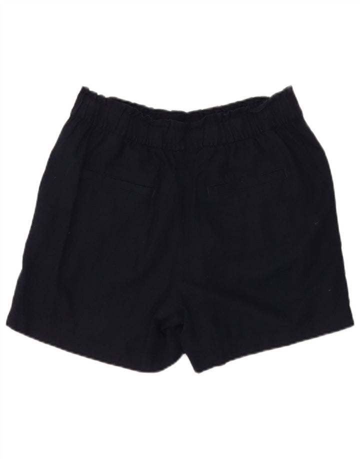 Женские повседневные шорты Marks & Spencer UK 12 Medium W32 Темно-синий лен