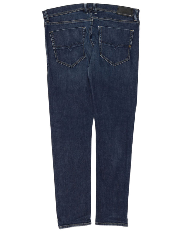 Мужские зауженные джинсы Diesel Tepphar Carrot W36 L32, синий хлопок