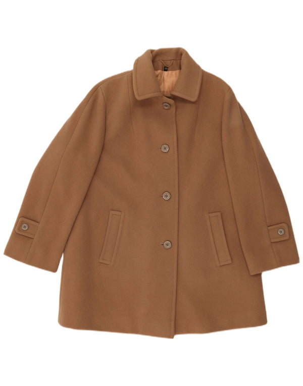 LAMPERT Женское пальто UK 20 2XL Коричневое из овечьей шерсти