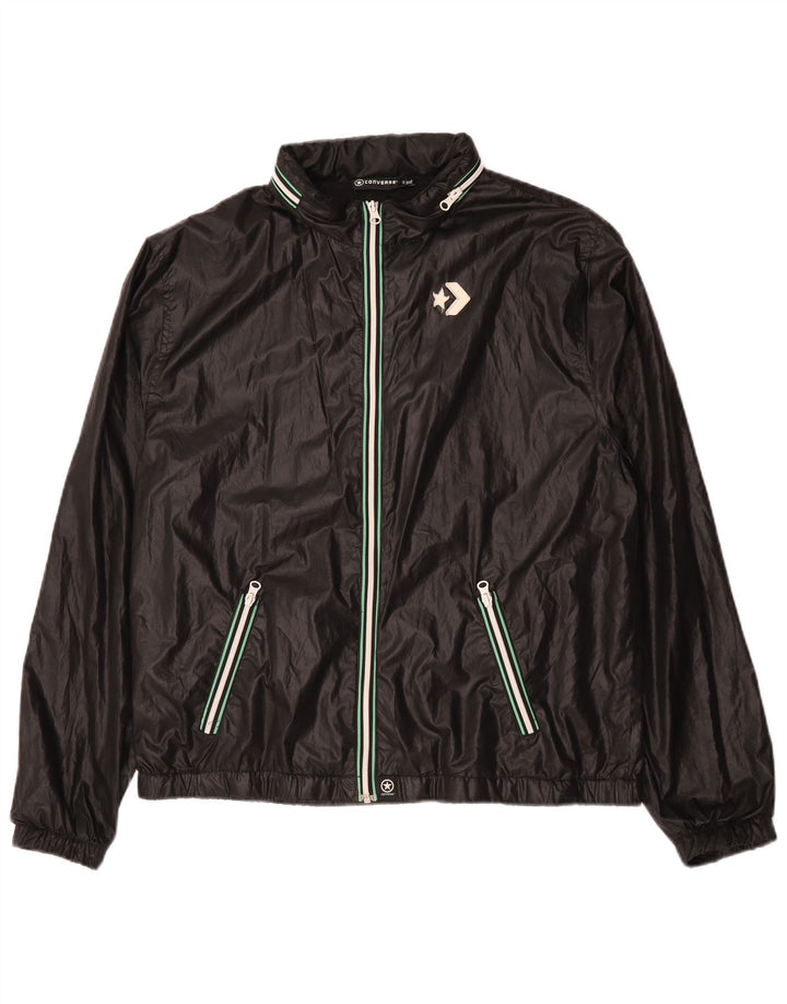 Мужская ветровка Converse UK 42 XL черная из полиэстера