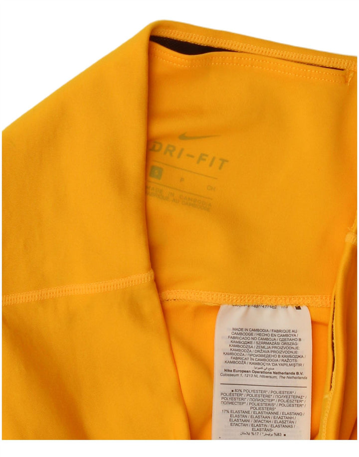 Женские леггинсы Nike Dri Fit UK 8, маленький желтый полиэстер