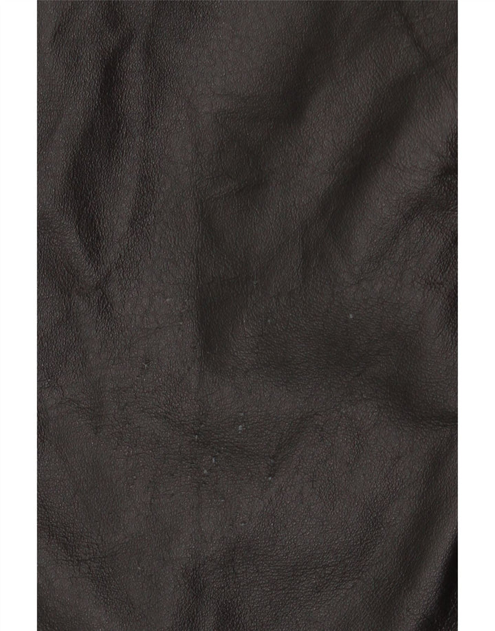 Мужская кожаная куртка Canda IT 52 XL черная кожа