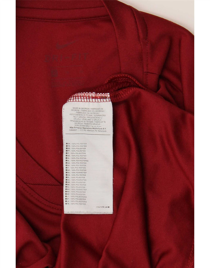 Мужская футболка Nike Dri Fit Top XL бордового цвета из полиэстера