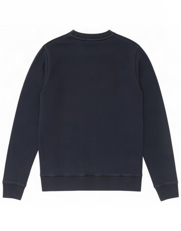 Timberland Mens Graphic Sweatshirt Jumper Small Navy Blue Cotton