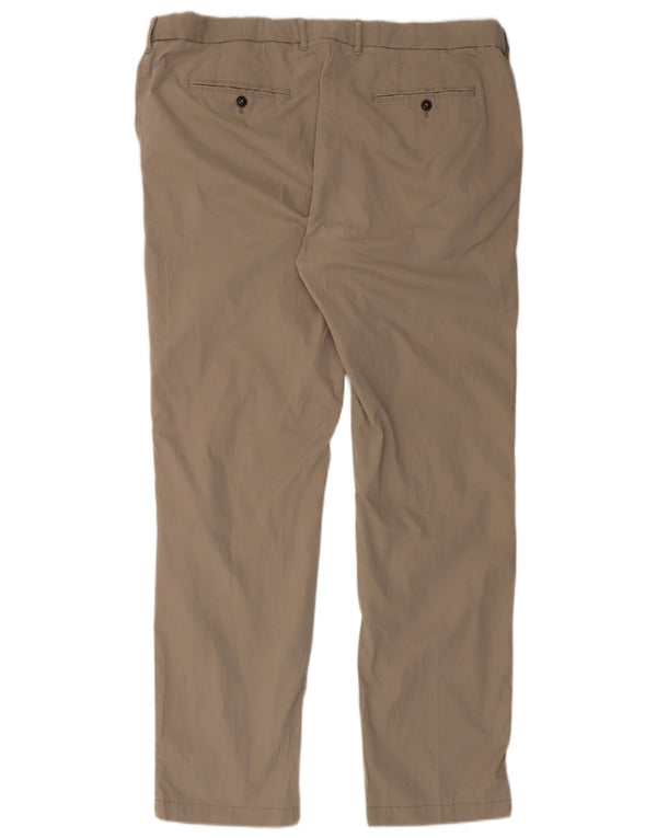 Мужские прямые брюки чинос Marks & Spencer Blue Harbour W42 L35 бежевые