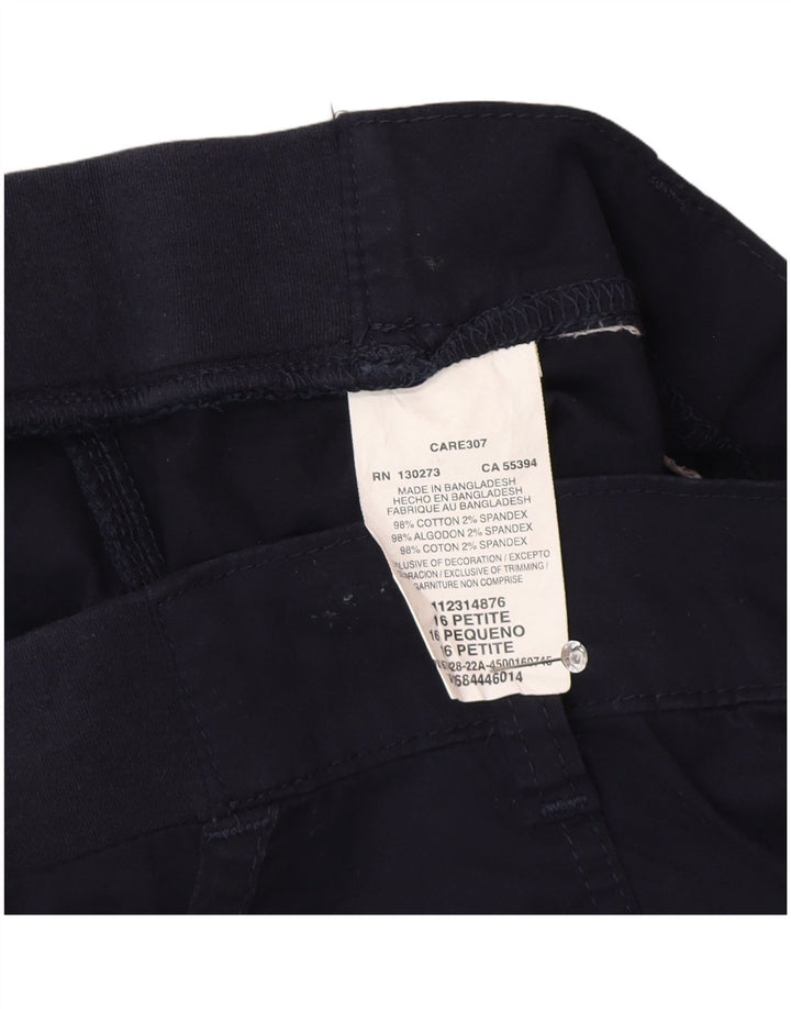 Lee женские брюки-капри США 16 2XL W38 L19 темно-синие хлопковые