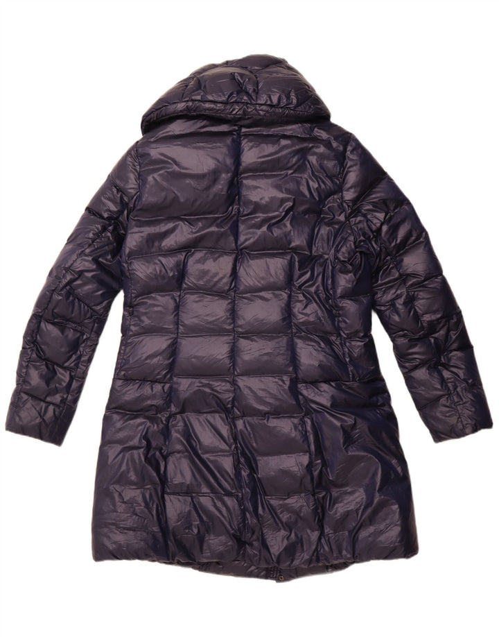 Женское стеганое пальто с капюшоном Blauer UK 18 XL, темно-синий, полиэстер