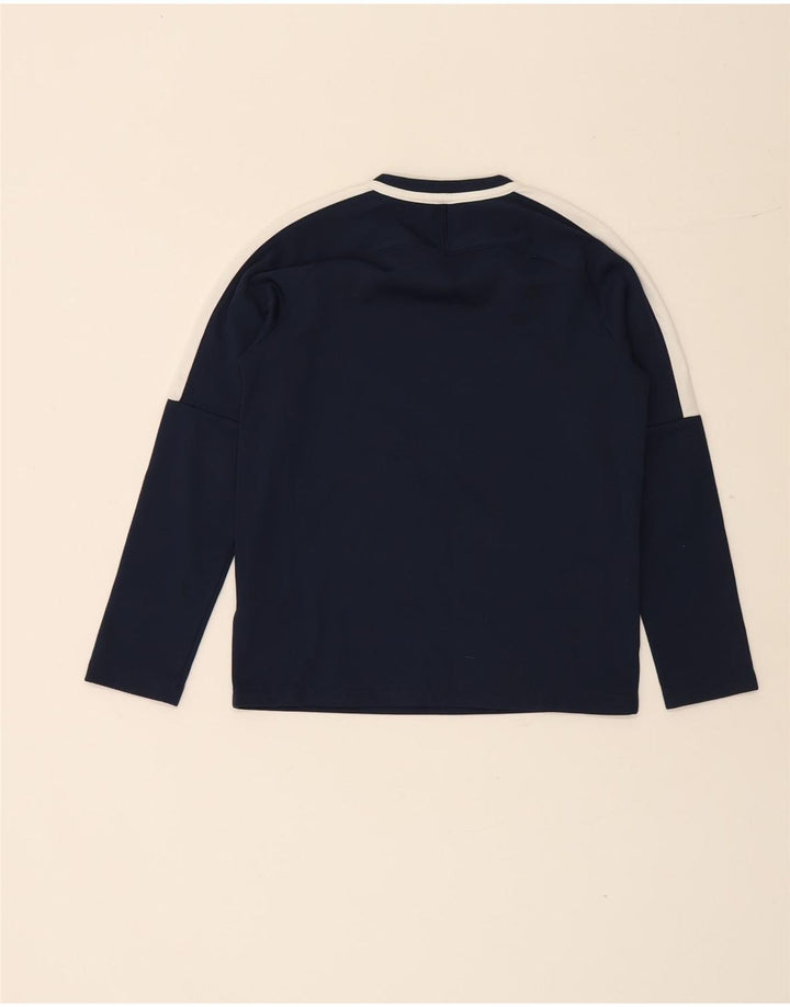 Топ Nike Dri Fit для мальчиков с длинными рукавами, 10–11 лет, средний темно-синий, полиэстер