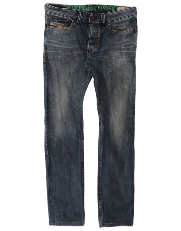 Мужские джинсы Diesel Safado Regular Slim Straight W32 L31, синий хлопок