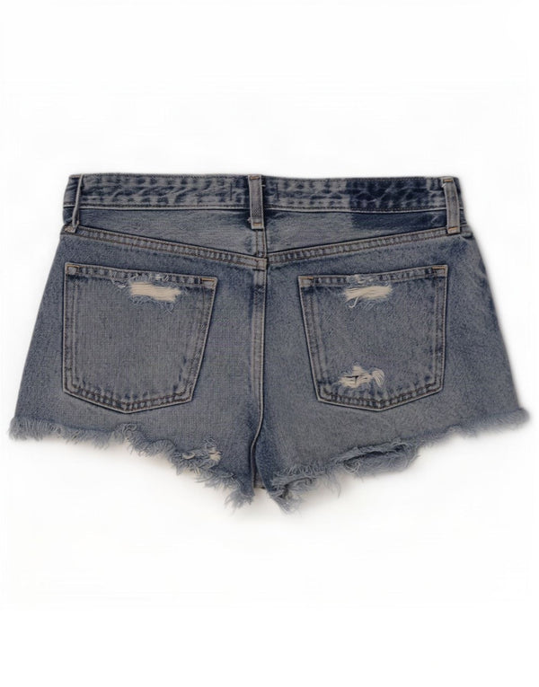 Женские джинсовые шорты Abercrombie & Fitch Super Low US 6, средние W30, синие